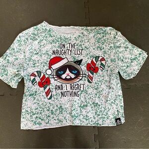 Rok the Box over sized crop tee, M